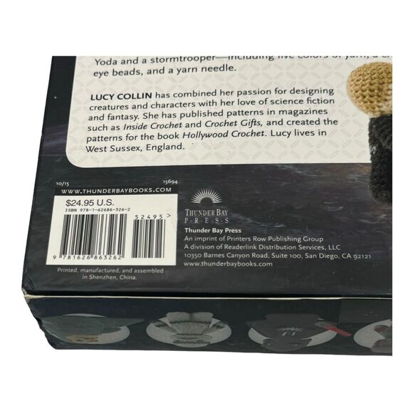 Star Wars Crochet Kit Yoda and Stormtrooper Materials With Book (New Open Box) - Picture 6 of 9